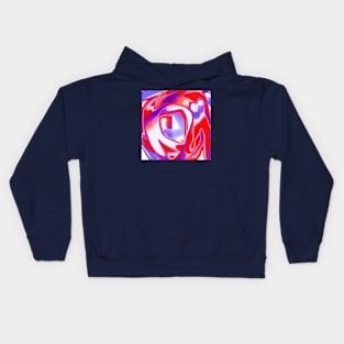 Red, white and purple Kids Hoodie